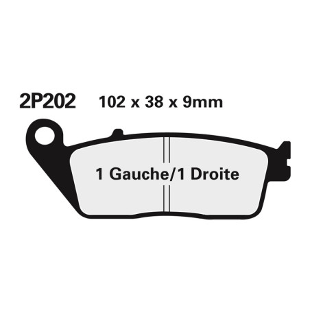 NISSIN Street Semi-Metallic Brake pads for HONDA CMX 500 A REBEL ABS, YAMAHA WR 125 and KAWASAKI KLE 500 1994-2026