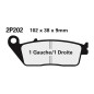 NISSIN Street Semi-Metallic Brake pads for HONDA CMX 500 A REBEL ABS, YAMAHA WR 125 and KAWASAKI KLE 500 1994-2026