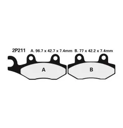 NISSIN brake pads for VENT BAJA 50, FANTIC XE 50 COMPETITION, KAWASAKI KLR 650 and SUZUKI DR 350 1989-2026