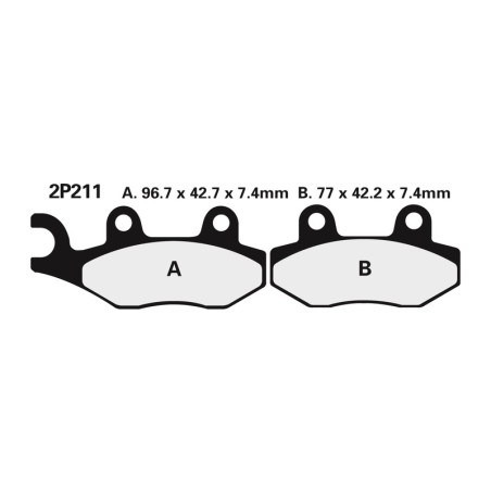 NISSIN brake pads for VENT BAJA 50, FANTIC XE 50 COMPETITION, KAWASAKI KLR 650 and SUZUKI DR 350 1989-2026