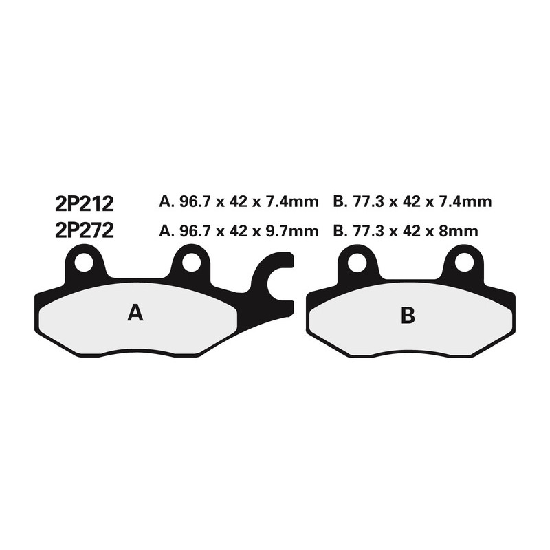 NISSIN Street Semi-Metallic Brake pads for KAWASAKI KLE 500, KLR 650, MZ SM 125, SX 125 and YAMAHA XTZ 750 SUPERTENERE 1989-2026