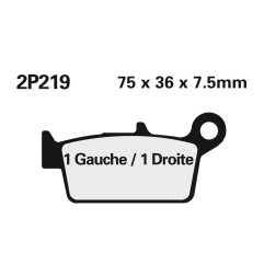 NISSIN Bremsbeläge für HONDA CR 125, CR 250, GAS GAS EC 125, EC 200, TM RACING MX 125, MX 85 und SUZUKI DR-Z 400 S, DRZ 400