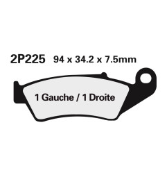 NISSIN Bremsbeläge für HONDA CRF 250, CRF 450, KAWASAKI KX 250, KXF 250, SUZUKI DR 650 SE, RMZ 250 und GAS GAS EC 250, EC 300