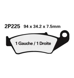 NISSIN brake pads for HONDA CRF 250, CRF 450, KAWASAKI KX 250, KXF 250, SUZUKI DR 650 SE, RMZ 250 and GAS GAS EC 250, EC 300