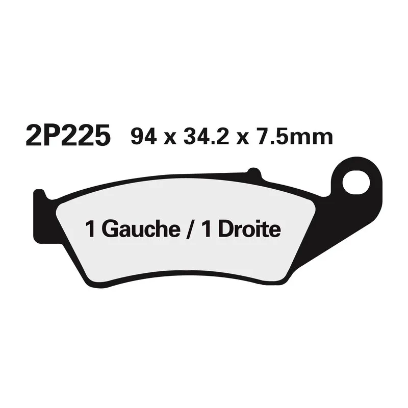 NISSIN Off-Road Semi-Metallic Brake pads for HONDA CRF 450, KAWASAKI KX 250, SUZUKI DR 650 SE and GAS GAS EC 250 1990-2027