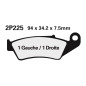 NISSIN Off-Road Semi-Metallic Brake pads for HONDA CRF 450, KAWASAKI KX 250, SUZUKI DR 650 SE and GAS GAS EC 250 1990-2027