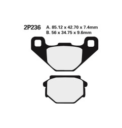 NISSIN Bremsbeläge für APRILIA PEGASO 650, KAWASAKI KLR 650, RIEJU MRT 50 SM PRO und CAGIVA W8 125 1983-2026