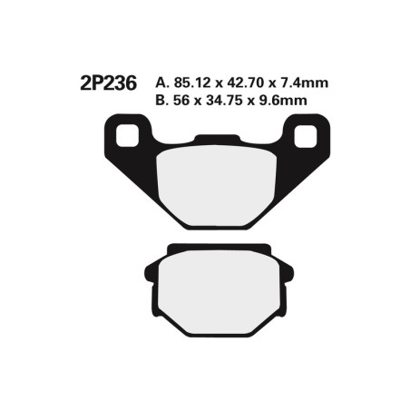 Pastillas de freno NISSIN para APRILIA PEGASO 650, KAWASAKI KLR 650, RIEJU MRT 50 SM PRO y CAGIVA W8 125 de 1983 a 2026