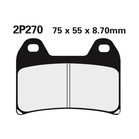 Juego pastillas de freno NISSIN 2P270NS Del. RS250 97-02 para HUSQVARNA, KTM, CF MOTO y YAMAHA de 1998 a 2026