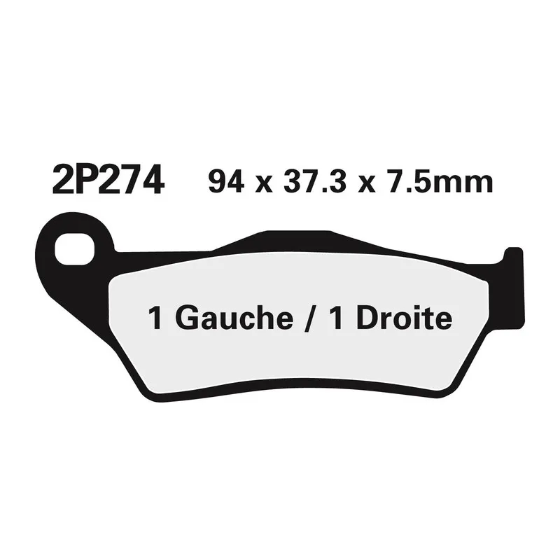NISSIN Off-Road Semi-Metallic Brake pads for KTM SX 125, HUSQVARNA WR 125, HUSABERG FE 400 and GAS GAS ENDUCROSS 125 1980-2027