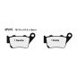 NISSIN Street Semi-Metallic Brake pads for HUSQVARNA WR 125, KTM ENDURO 690, HUSABERG FE 400 and APRILIA DORSODURO 750 1980-2027