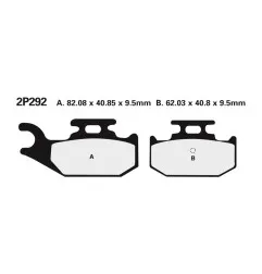 NISSIN brake pads for CAN-AM DS 250, DS 650, OUTLANDER 650, OUTLANDER 650 EFI XT, RENEGADE 500 2000-2019