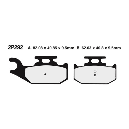 NISSIN brake pads for CAN-AM DS 250, DS 650, OUTLANDER 650, OUTLANDER 650 EFI XT, RENEGADE 500 2000-2019