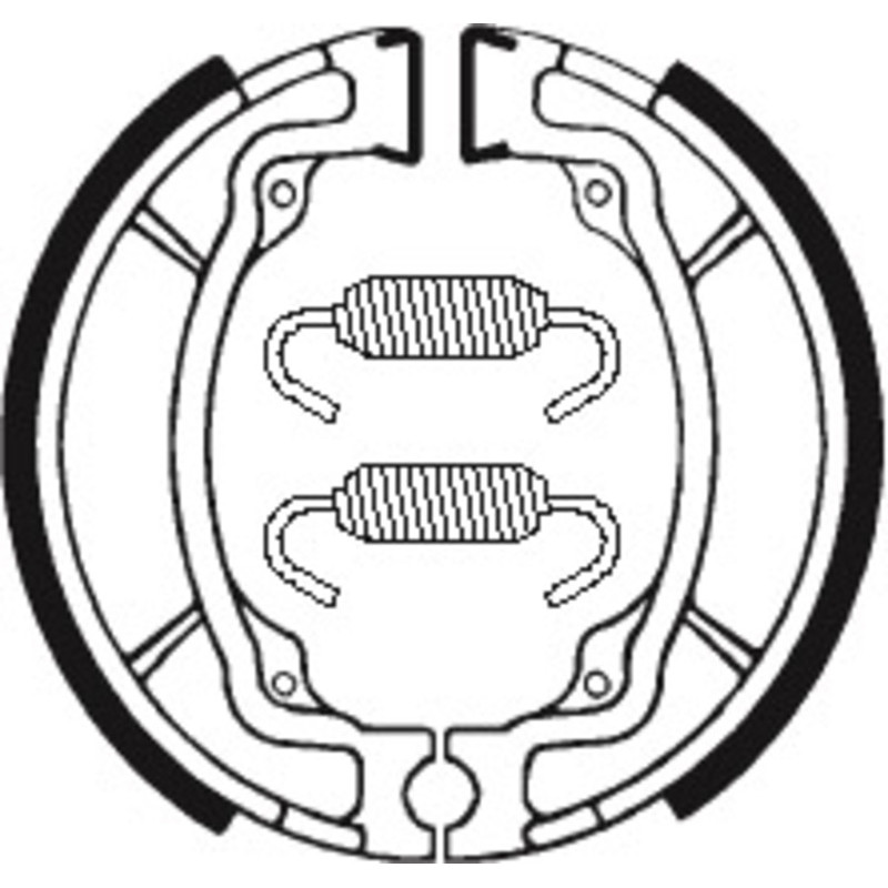 Mâchoires de frein TECNIUM Scooter/Street/Off-Road/Quad organique pour KAWASAKI KE 100, KLX 110 et SUZUKI RM 100, TS 50 ERK