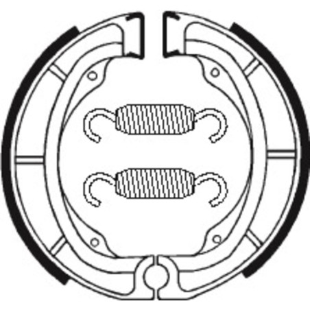 Zapatas de freno TECNIUM para SUZUKI DR 500 S, LT-F 160 QUADRUNNER 2WD, TS 250 y KAWASAKI KDX 250, KL 250, KX 250 de 1971 a 2007