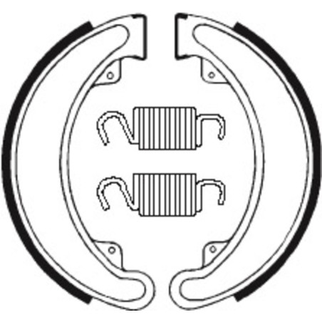 TECNIUM brake shoes for HONDA ATC 250, TRX 250 FOURTRAX 2WD, TRX 250 R FOURTRAX 2WD 1985-1987