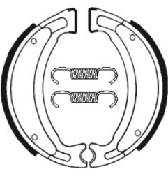 Mâchoires de frein TECNIUM Scooter/Street/Off-Road/Quad organique pour YAMAHA TW 200 TRAILWAY et GENERIC IDEO 50 de 1982 à 2027