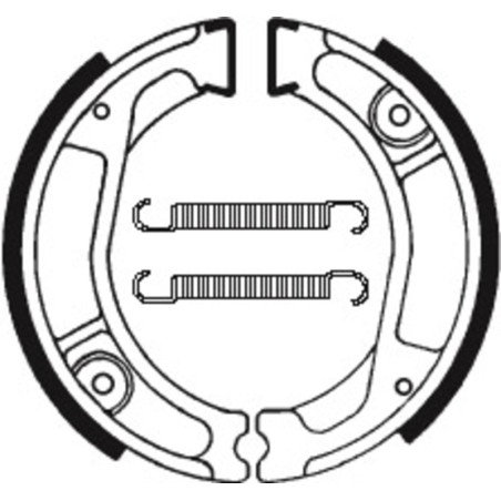 TECNIUM Street Organische Bremsbacken für HONDA NX 250, NX 250 2, XL 250 S, XL 350, XR 250 1978-1993
