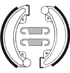 Zapatas de freno TECNIUM para HONDA CR 250, CR 450, CR 480, XR 250, XR 500 de 1981 a 1983