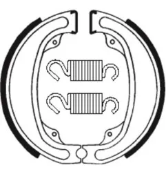 TECNIUM Bremsbacken für HONDA CR 125, CR 250, XR 500 1979-1981