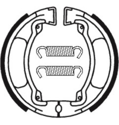 TECNIUM brake shoes for YAMAHA CHAPPY 50, DT 50 MX, TY 125, TY 50, TY 50 M 1974-1986
