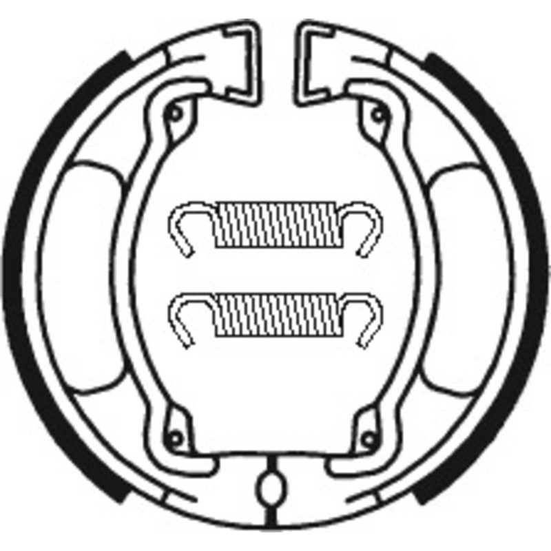 TECNIUM Scooter/Street/Off-Road Organic Brake shoes for YAMAHA CHAPPY 50, DT 50 MX, TY 125, TY 50, TY 50 M 1974-1986