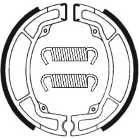 Zapatas de freno TECNIUM para YAMAHA IT 175, IT 250, YZ 125, YZ 250, YZ 400 COMPETITION de 1974 a 1983