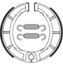 TECNIUM brake shoes for YAMAHA DT 250, DT 400, XT 500, YZ 250, YZ 400 COMPETITION 1974-1995