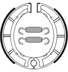 TECNIUM Bremsbacken für YAMAHA DT 250, DT 400, XT 500, YZ 250, YZ 400 COMPETITION 1974-1995
