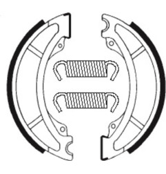 TECNIUM brake shoes for YAMAHA IT 465, IT 490, YZ 250, YZ 465, YZ 490 1980-1984