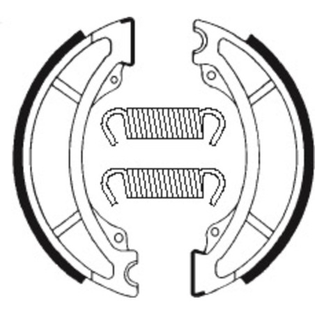 Mâchoires de frein TECNIUM Off-Road organique pour YAMAHA IT 465, IT 490, YZ 250, YZ 465, YZ 490 de 1980 à 1984