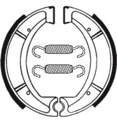 TECNIUM brake shoes for YAMAHA DT 250, XT 500, XT 600, XT 600 Z TENERE, YZ 490 1974-1990