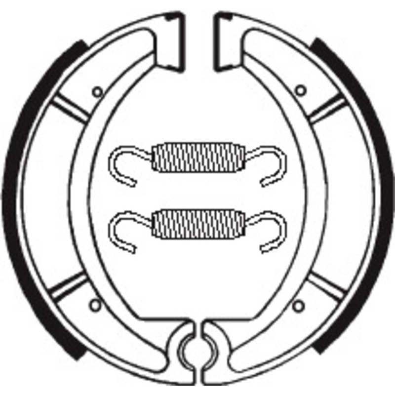 TECNIUM Scooter/Street/Off-Road Organic Brake shoes for YAMAHA DT 250, XT 500, XT 600, XT 600 Z TENERE, YZ 490 1974-1990