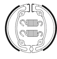 TECNIUM Bremsbacken für HONDA CR 125, CR 250, CR 480, CR 500, XR 350 1983-1985
