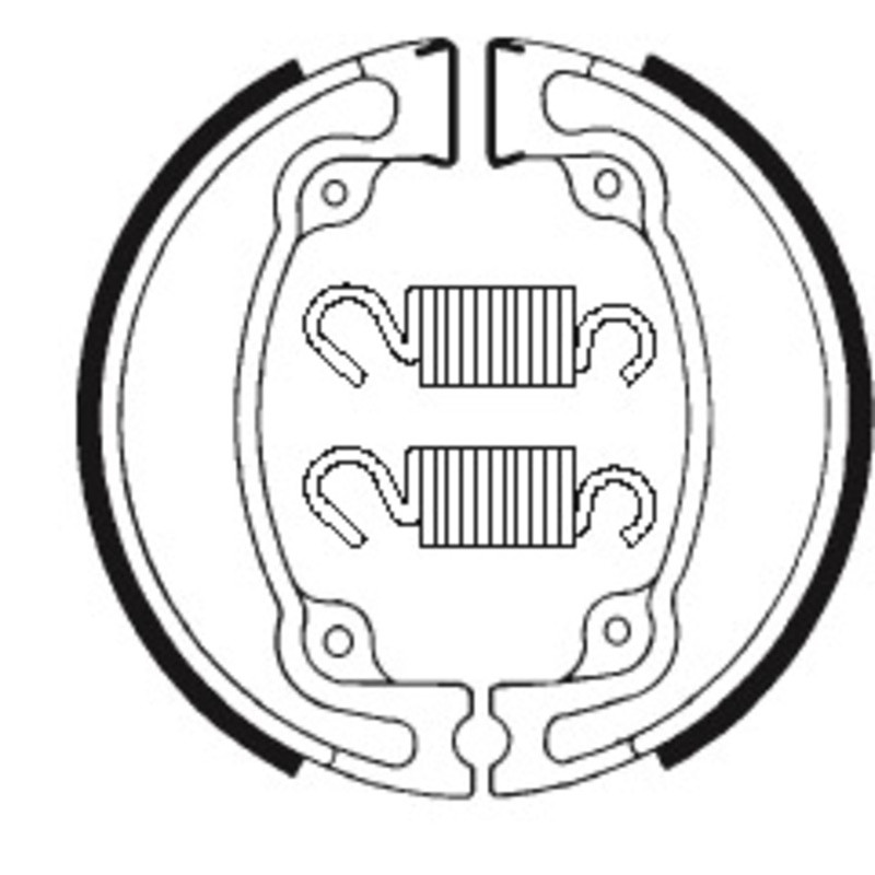 Mâchoires de frein TECNIUM Street/Off-Road organique pour HONDA CR 125, CR 250, CR 480, CR 500, XR 350 de 1983 à 1985