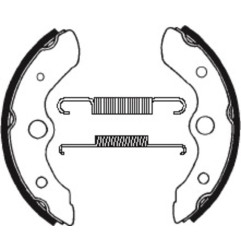 TECNIUM brake shoes for HONDA FL 400 ODYSSEY PILOT, TRX 250 FOURTRAX 2WD, TRX 250 R FOURTRAX 2WD 1986-1990