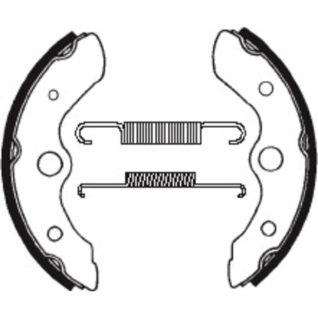 TECNIUM brake shoes for HONDA FL 400 ODYSSEY PILOT, TRX 250 FOURTRAX 2WD, TRX 250 R FOURTRAX 2WD 1986-1990