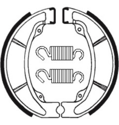 TECNIUM brake shoes for HONDA CR 125, CR 250, CR 500 1986
