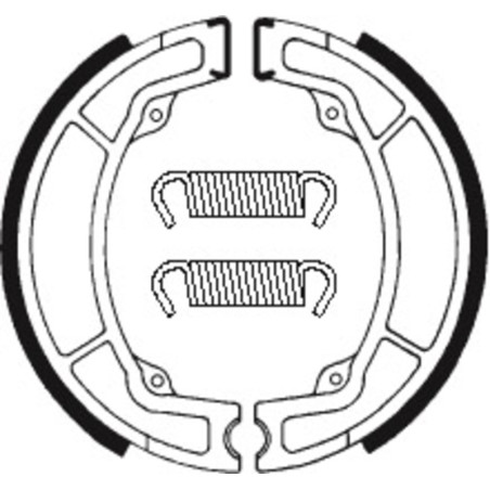 Zapatas de freno TECNIUM para YAMAHA IT 200, YZ 125 de 1983 a 1987