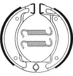 Mâchoires de frein TECNIUM Scooter/Street/Off-Road/Quad organique pour YAMAHA DT 50, DT 50 MX de 1987 à 1997