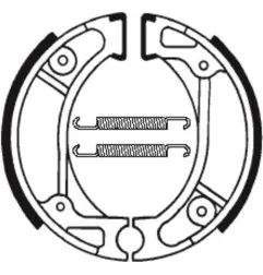 Zapatas de freno TECNIUM para HONDA CRF 100, CRF 110, CRF 80, XR 100, XR 80 de 1982 a 2027