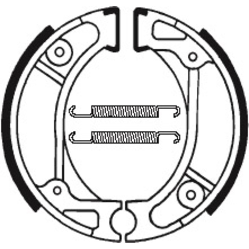 TECNIUM Scooter/Street/Off-Road/ATV Organic Brake shoes for HONDA CRF 100, CRF 110, CRF 80, XR 100, XR 80 1982-2027 TECNIUM Scooter/Street/Off-Road/ATV Organic Brake shoes for HONDA CRF 100, CRF 110, CRF 80, XR 100, XR 80 1982-2027