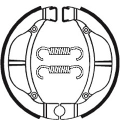 Zapatas de freno TECNIUM para KAWASAKI KLX 110, KX 60, KX 65, KX 80 y SUZUKI DRZ 110, RM 60 de 1979 a 2021