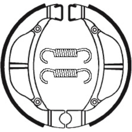 Zapatas de freno TECNIUM para KAWASAKI KLX 110, KX 60, KX 65, KX 80 y SUZUKI DRZ 110, RM 60 de 1979 a 2021
