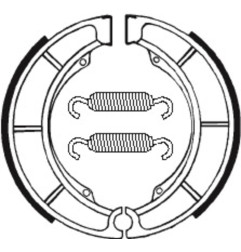 Zapatas de freno TECNIUM para SUZUKI LT 250 QUADRACER 2WD, LT-F 250 QUADRUNNER 4WD de 1985 a 1998