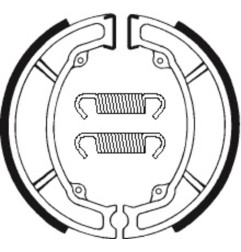 Mâchoires de frein TECNIUM Off-Road/Quad organique pour SUZUKI LTZ 90, PE 175, RM 250 de 1978 à 2025