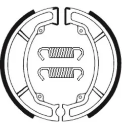 TECNIUM brake shoes for SUZUKI LTZ 90, PE 175, RM 250 1978-2025