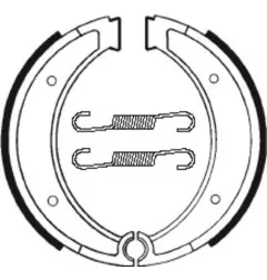Mâchoires de frein TECNIUM Street/Off-Road organique pour HUSQVARNA CR 125, CR 250, CR 500, WR 390, XC 500 de 1980 à 1989