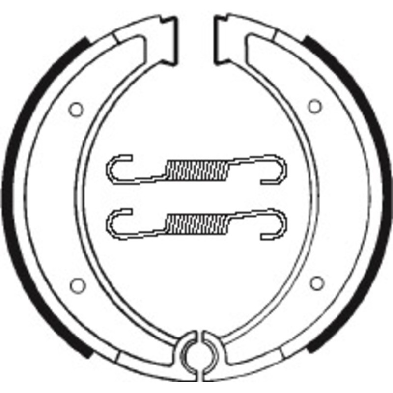 TECNIUM Street/Off-Road Organic Brake shoes for HUSQVARNA CR 125, CR 250, CR 500, WR 390, XC 500 1980-1989 TECNIUM Street/Off-Road Organic Brake shoes for HUSQVARNA CR 125, CR 250, CR 500, WR 390, XC 500 1980-1989