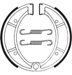 TECNIUM brake shoes for HUSQVARNA CR 125, CR 240, CR 250, CR 430, WR 125 1978-1990